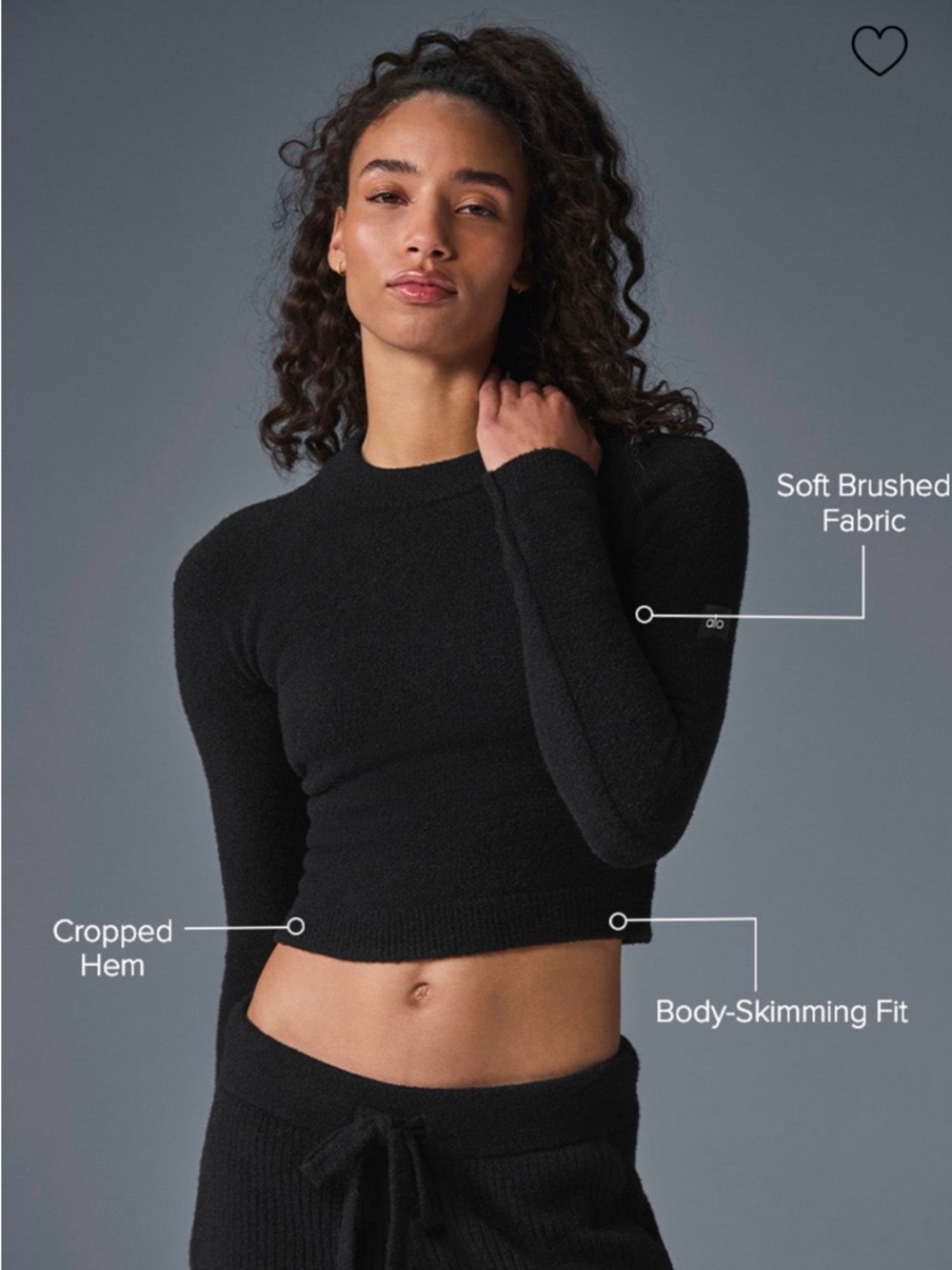 Snuggle Up Sweater Long Sleeve - Black